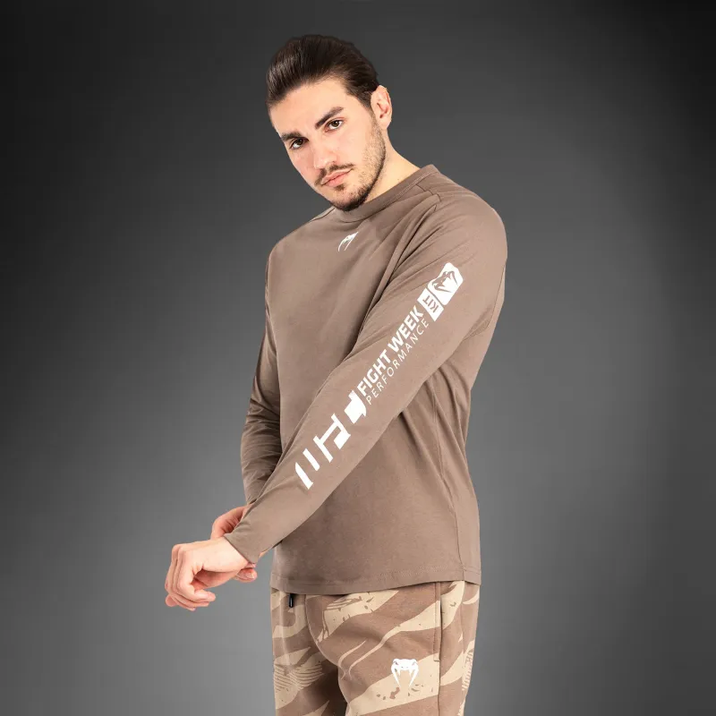 UFC Adrenaline by Venum Fight Week Men’s Long Sleeve T-Shirt - Bronze - Image 3