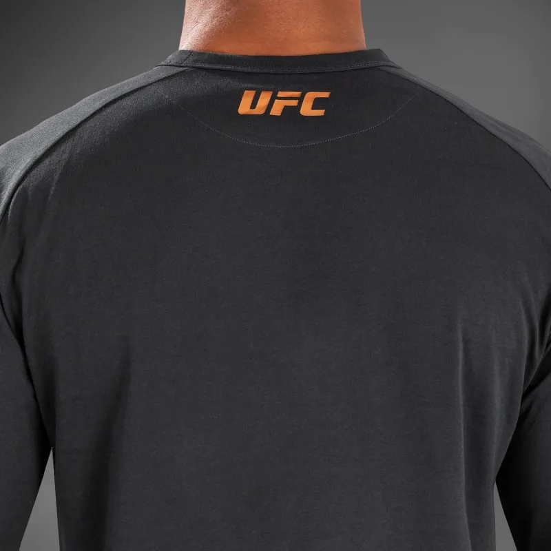 UFC Adrenaline by Venum Fight Week Men’s Long Sleeve T-Shirt - Charcoal Grey - Image 3