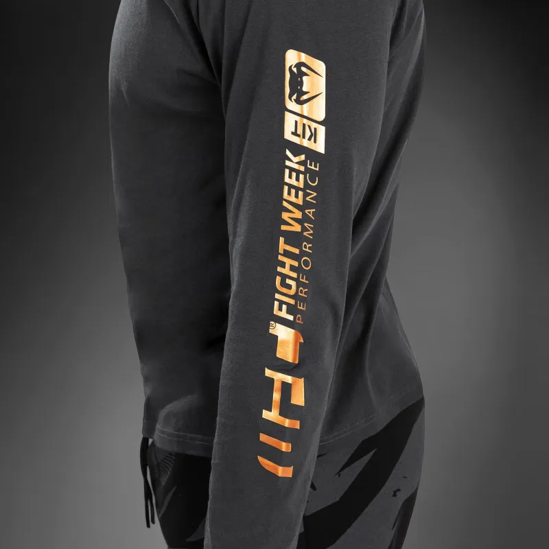 UFC Adrenaline by Venum Fight Week Men’s Long Sleeve T-Shirt - Charcoal Grey - Image 5