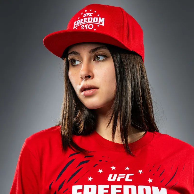 UFC Freedom 250 Official Weigh-In Tshirt - Red - Image 2
