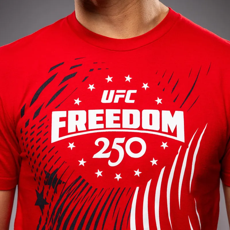 UFC Freedom 250 Official Weigh-In Tshirt - Red - Image 3