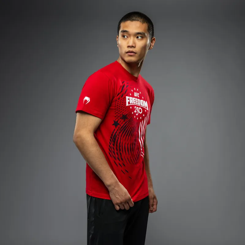 UFC Freedom 250 Official Weigh-In Tshirt - Red - Image 4