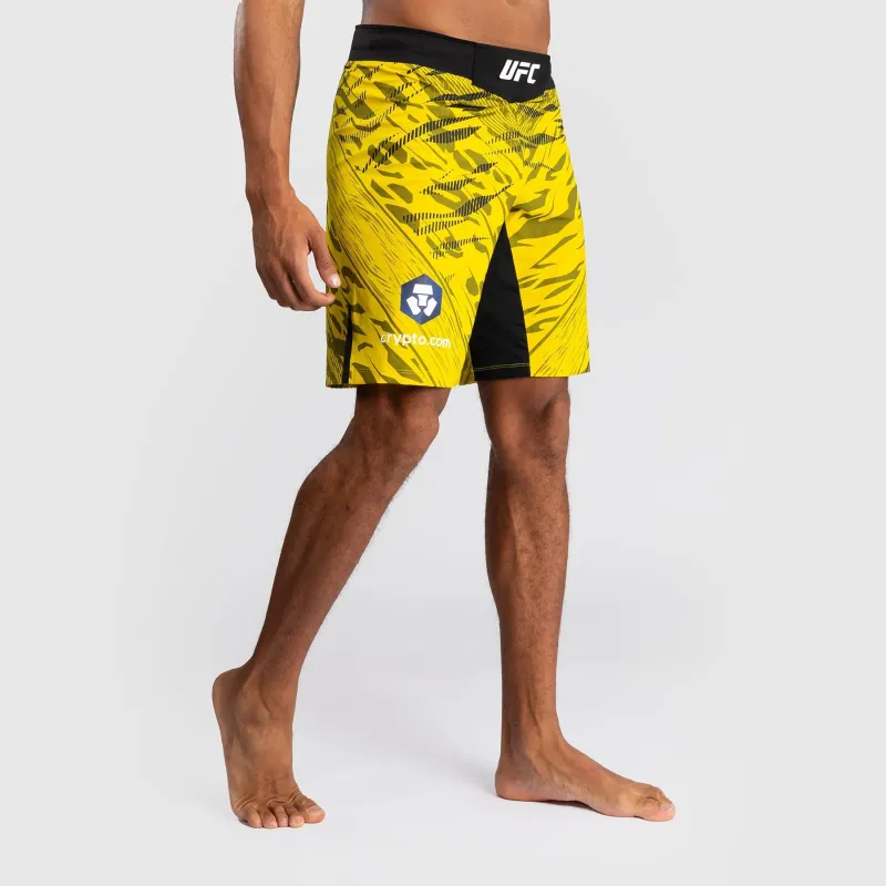 UFC Fusion by Venum Authentic Fight Night Men’s Fight Short - Long Fit - Yellow - Image 2