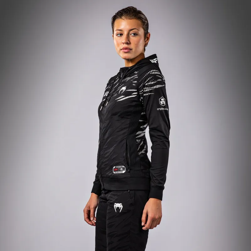 UFC Fusion by Venum Authentic Fight Night Women’s Walkout Hoodie - Black - Image 2