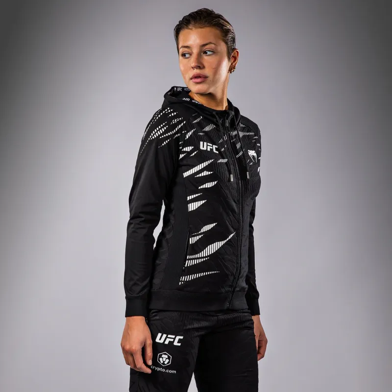 UFC Fusion by Venum Authentic Fight Night Women’s Walkout Hoodie - Black - Image 3
