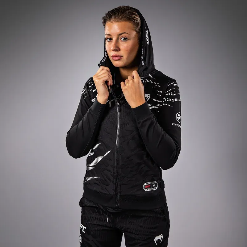 UFC Fusion by Venum Authentic Fight Night Women’s Walkout Hoodie - Black - Image 4