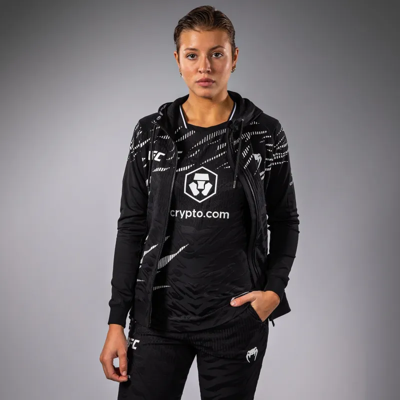 UFC Fusion by Venum Authentic Fight Night Women’s Walkout Hoodie - Black - Image 5
