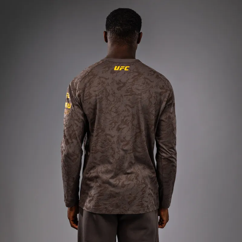 UFC Fusion by Venum Fight Week Men’s Long Sleeve T-Shirt - Earthen Brown - Image 4