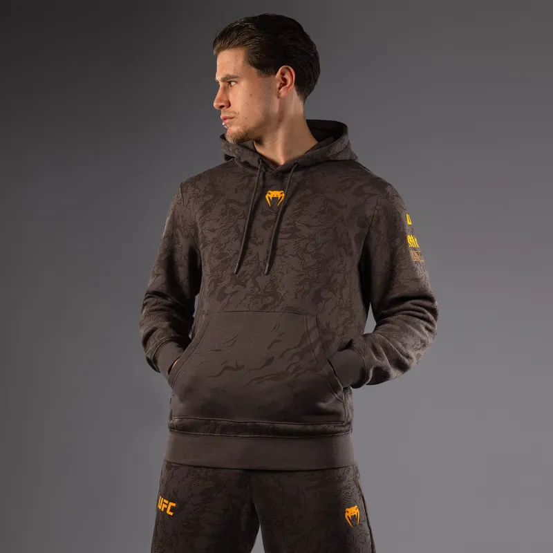UFC Fusion by Venum Fight Week Men’s Pullover Hoodie - Earthen Brown - Image 2