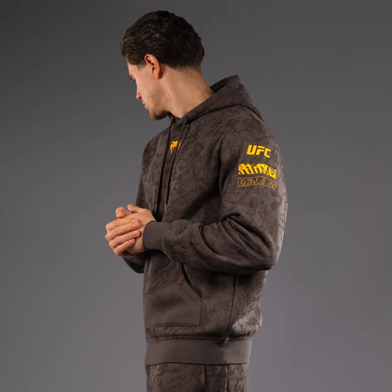 UFC Fusion by Venum Fight Week Men’s Pullover Hoodie - Earthen Brown - Image 3