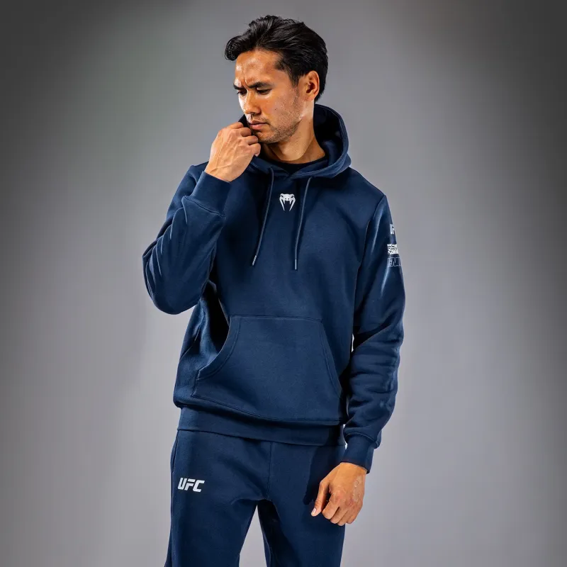 UFC Fusion by Venum Fight Week Men’s Pullover Hoodie - Solid Oceanic Blue - Image 3