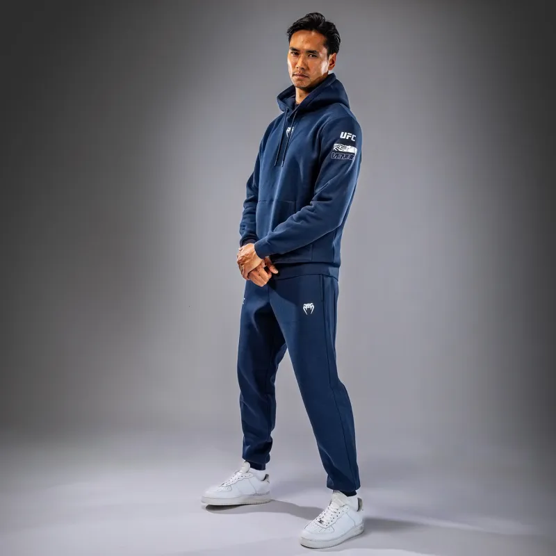 UFC Fusion by Venum Fight Week Men’s Pullover Hoodie - Solid Oceanic Blue - Image 4