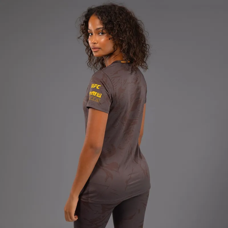 UFC Fusion by Venum Fight Week Women’s Dry-Tech T-Shirt - Earthen Brown - Image 4