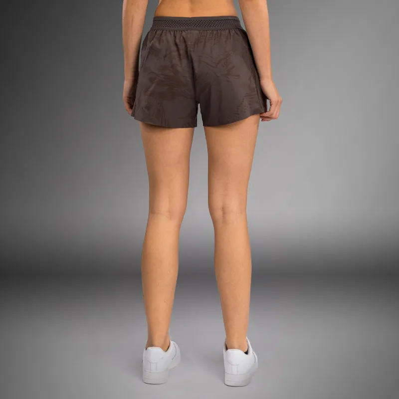 UFC Fusion by Venum Fight Week Women’s Performance Short - Earthen Brown - Image 2