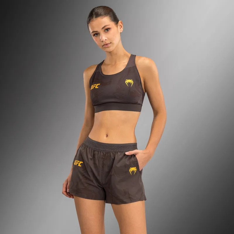 UFC Fusion by Venum Fight Week Women’s Performance Short - Earthen Brown - Image 3
