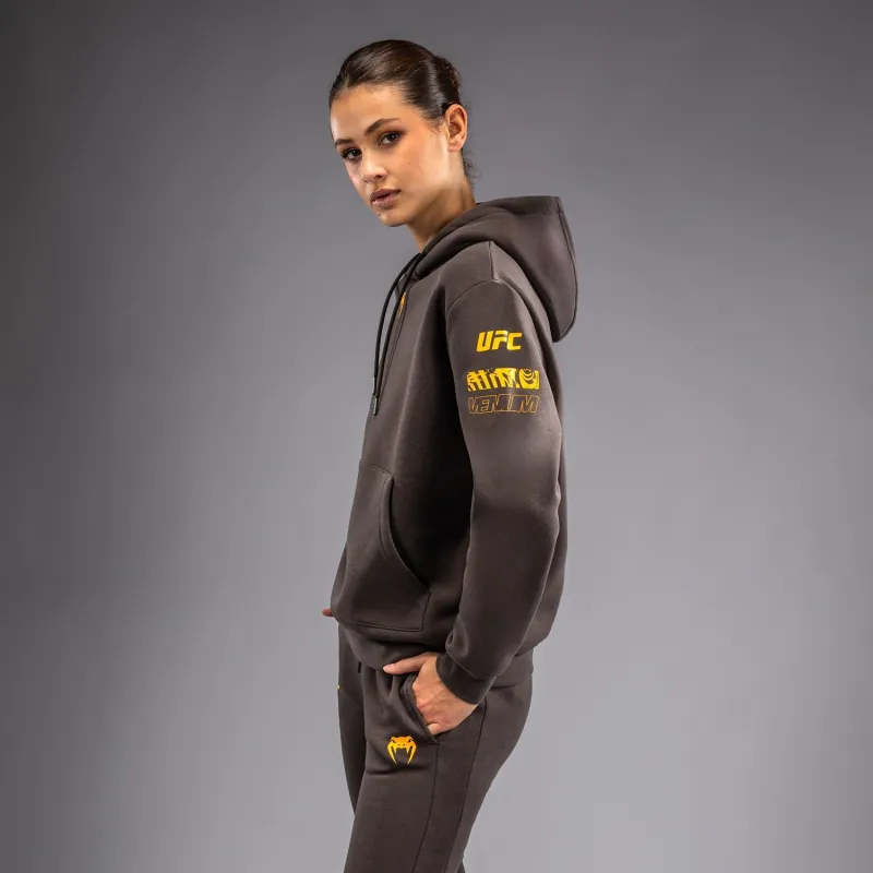 UFC Fusion by Venum Fight Week Women’s Pullover Hoodie - Solid Earthen Brown - Image 3