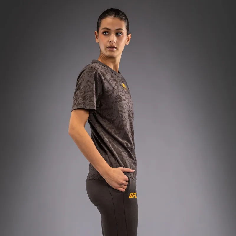 UFC Fusion by Venum Fight Week Women’s Short Sleeve Cotton T-Shirt - Earthen Brown - Image 3