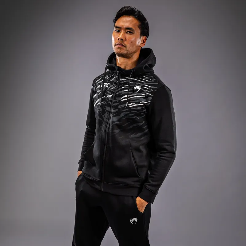 UFC Fusion by Venum Men’s Replica Zip Hoodie - Black - Image 4