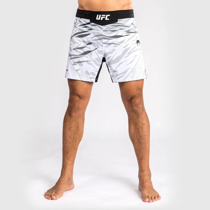 UFC Fusion by Venum Personalized Authentic Fight Night Men's Fight Short - Short Fit - White