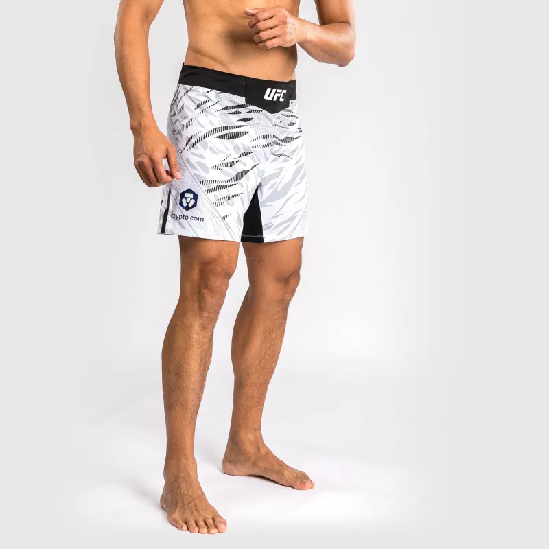 UFC Fusion by Venum Personalized Authentic Fight Night Men's Fight Short - Short Fit - White - Image 2
