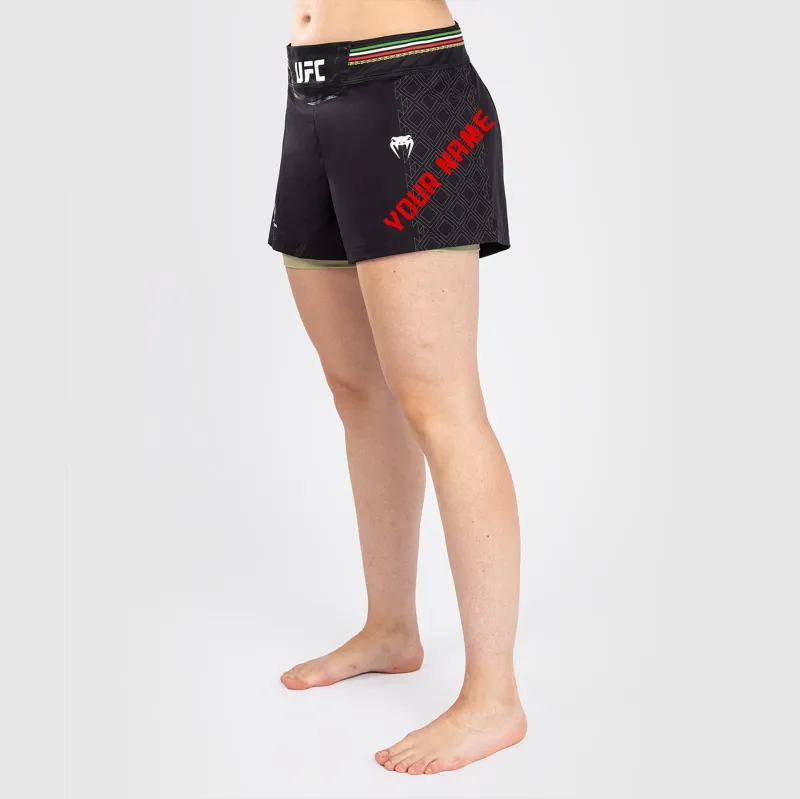 UFC Noche by Venum Personalized Authentic Fight Night Women’s Fight Short – Black