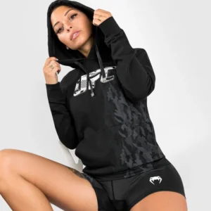 UFC Venum Authentic Fight Week Women's Pullover Hoodie - Black