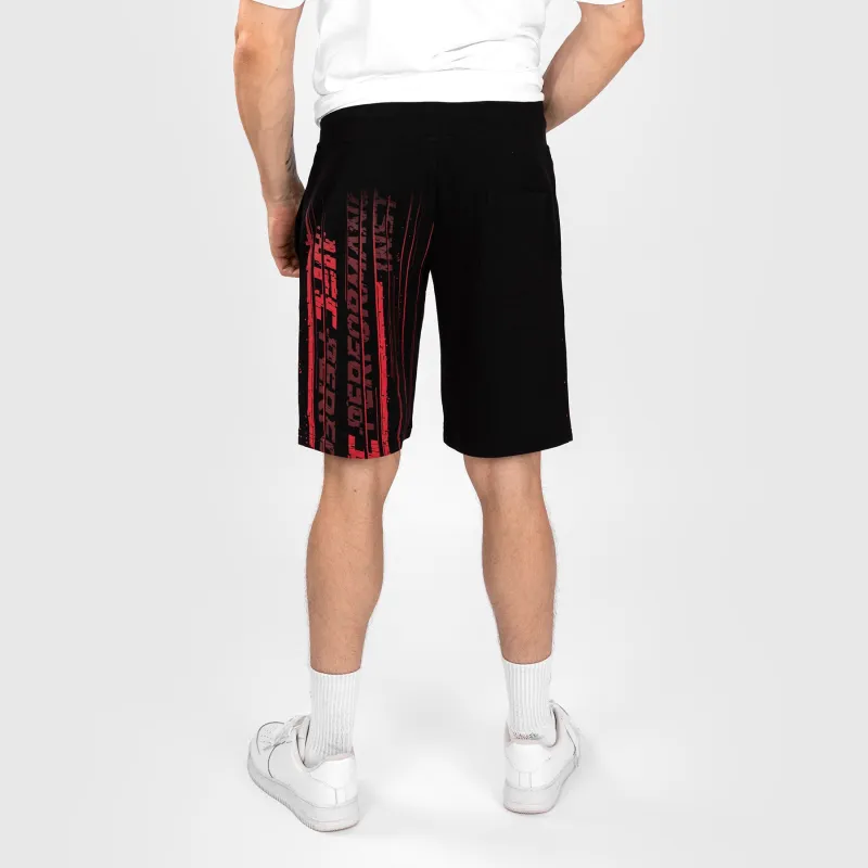 UFC Venum Performance Institute 2.0 Men’s Cotton Short - Black/Red - Image 3