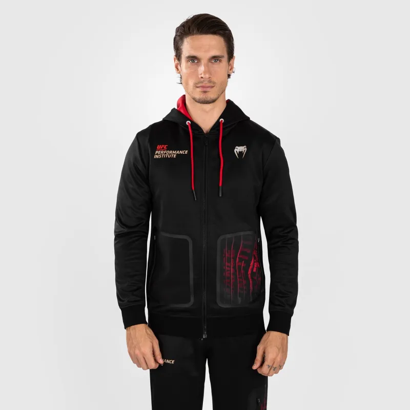 UFC Venum Performance Institute 2.0 Men’s Zip Hoodie - Black/Red - Image 2