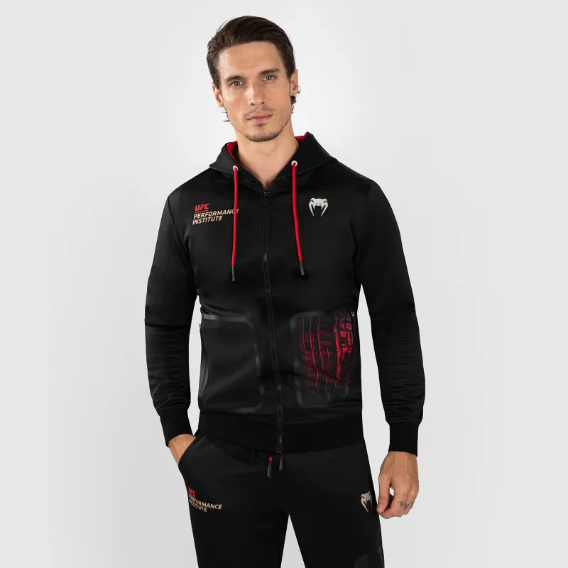 UFC Venum Performance Institute 2.0 Men’s Zip Hoodie - Black/Red - Image 4