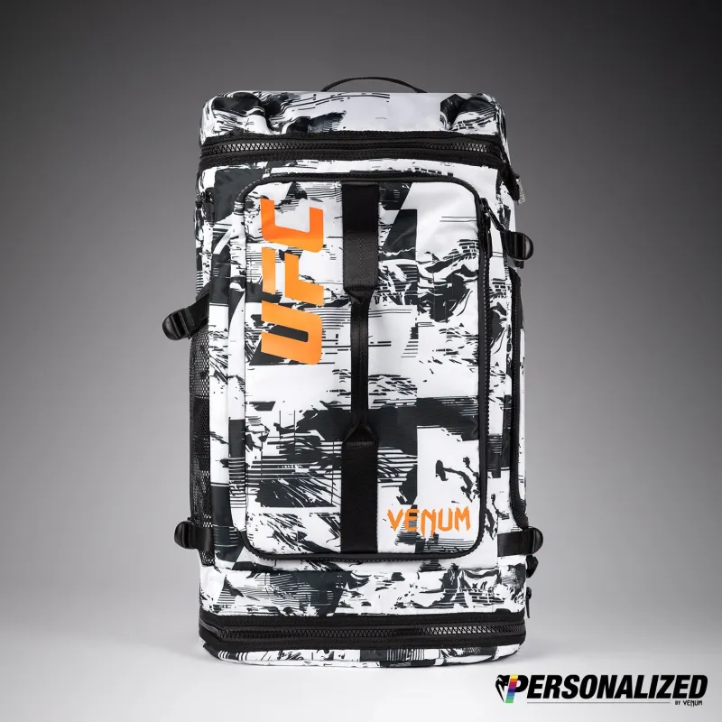 UFC Zenith by Venum Fight Week Sports Bags Black/White/Orange Backpack Personalized