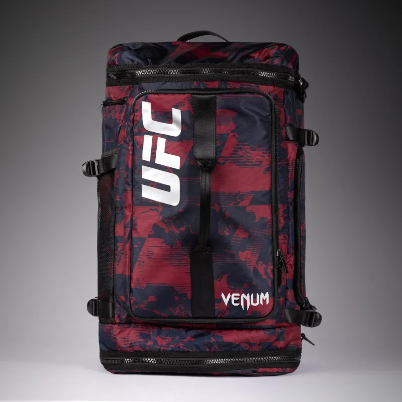 UFC Zenith by Venum Fight Week Sports Bags Navy Blue/Burgundy/Silver Backpack Personalized - Image 2