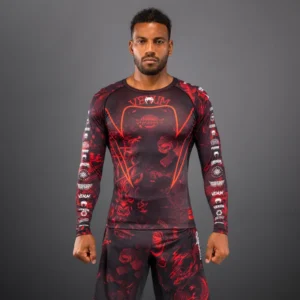 Venum 20th Anniversary Long Sleeve Rashguard - Black/Red