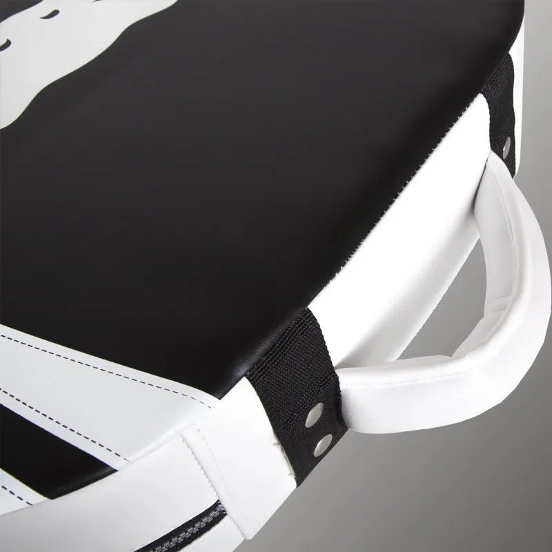 Venum Absolute Square Kick Shield - Skintex Leather - Black/Ice - Image 4