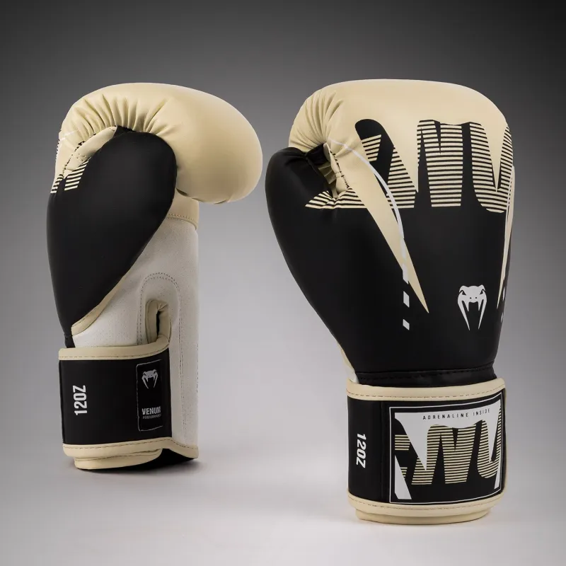 Venum Adrenaline Boxing Gloves - Black/ Ivory - Image 2