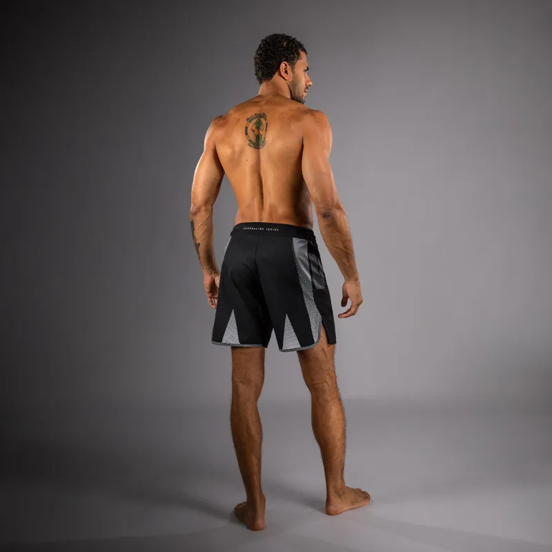 Venum Adrenaline Fightshorts - Black/Silver Grey - Image 3