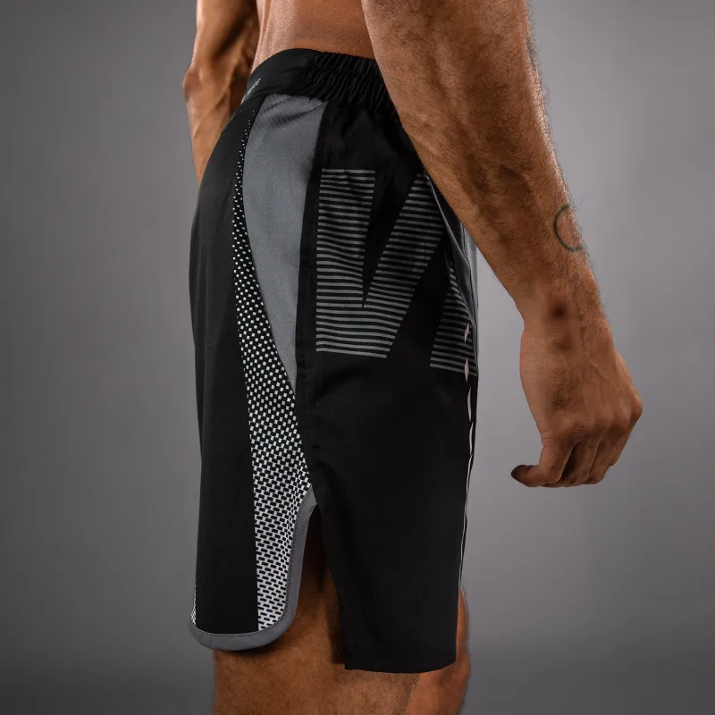 Venum Adrenaline Fightshorts - Black/Silver Grey - Image 5