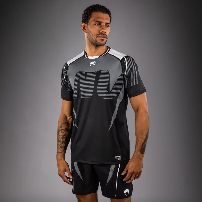 Venum Adrenaline Dry Tech T-Shirt - Black/Silver Grey