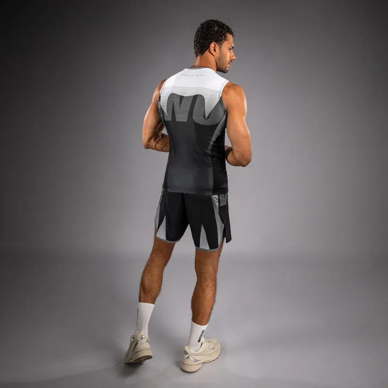 Venum Adrenaline Sleeveless Rashguard - Black/Silver Grey - Image 3