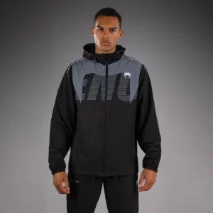 Venum Adrenaline Track Jacket - Black/Silver Grey