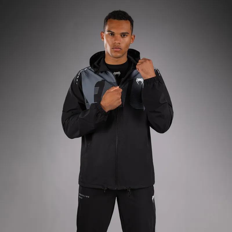 Venum Adrenaline Track Jacket - Black/Silver Grey - Image 4