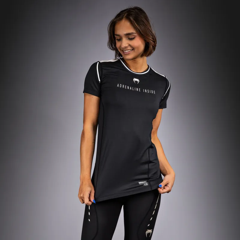 Venum Adrenaline Women's Dry-Tech T-Shirt - Black/ Ivory