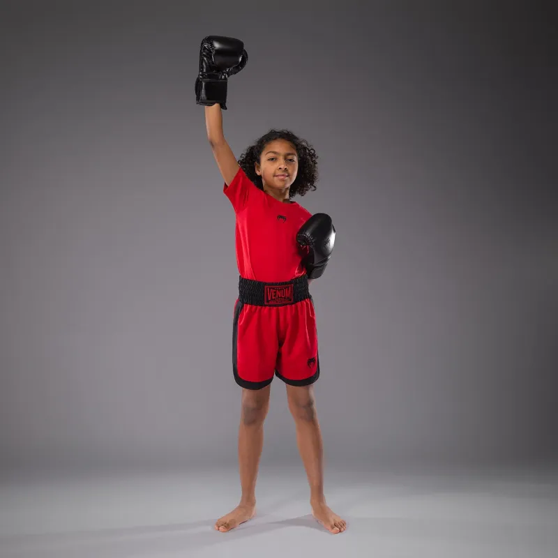 Venum Classic Kids Boxing Shorts - Cherry Red - Image 2