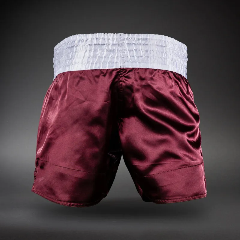 Venum Classic Muay Thai Shorts - Burgundy - Image 4