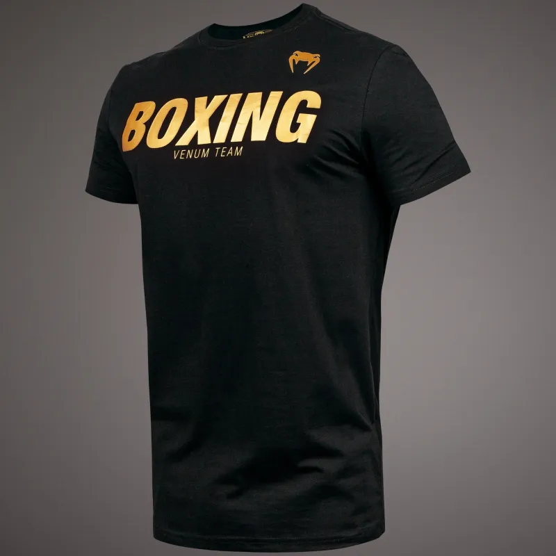 Venum Boxing VT T-shirt - Black/Gold - Image 3
