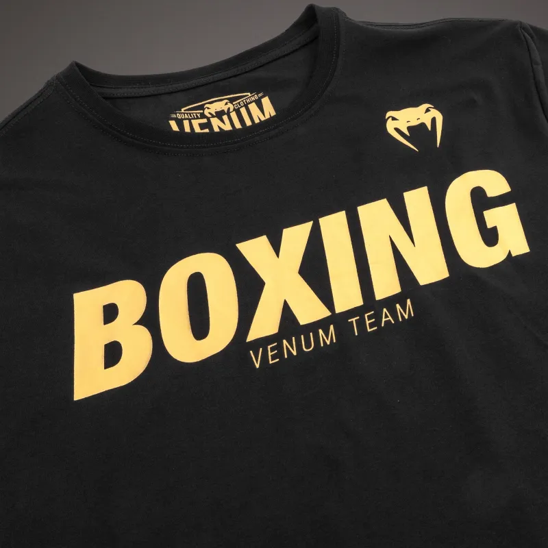 Venum Boxing VT T-shirt - Black/Gold - Image 5