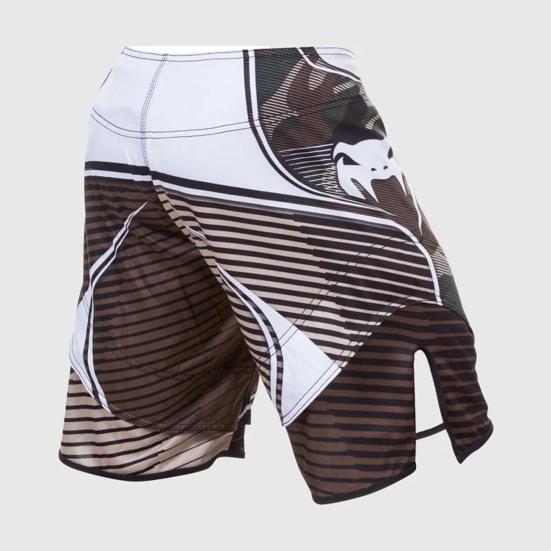 Venum Camo Hero Fightshorts - Green/Brown - Image 3