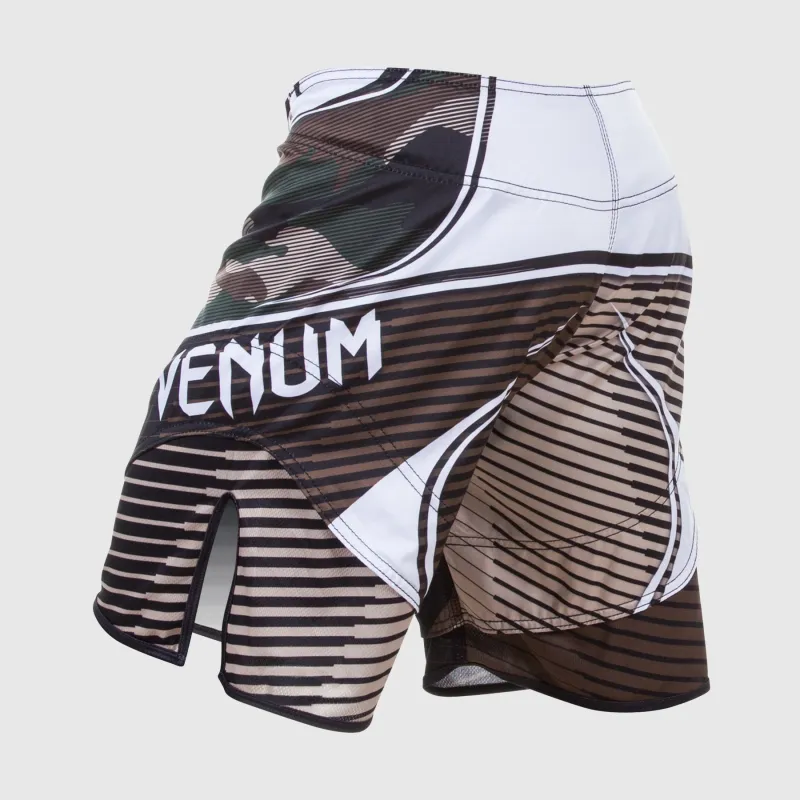 Venum Camo Hero Fightshorts - Green/Brown - Image 4