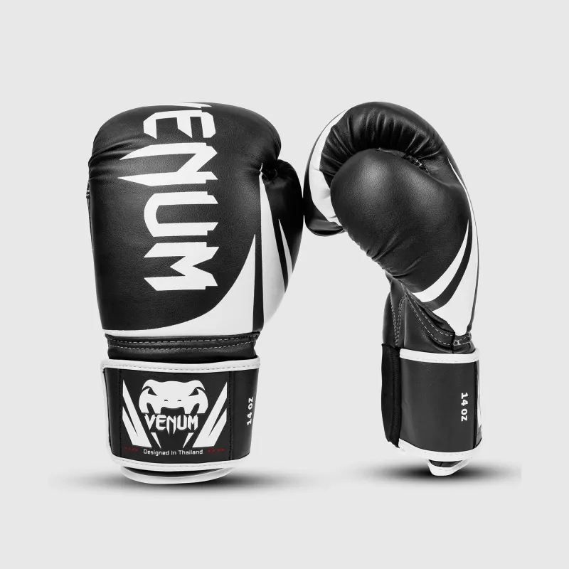 Venum Challenger 2.0 Boxing Gloves - Black/White - Image 2
