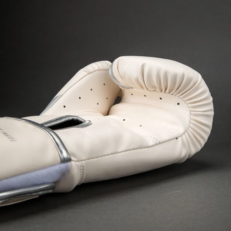 Venum Challenger 2.5 Boxing Gloves – White/Silver - Image 3
