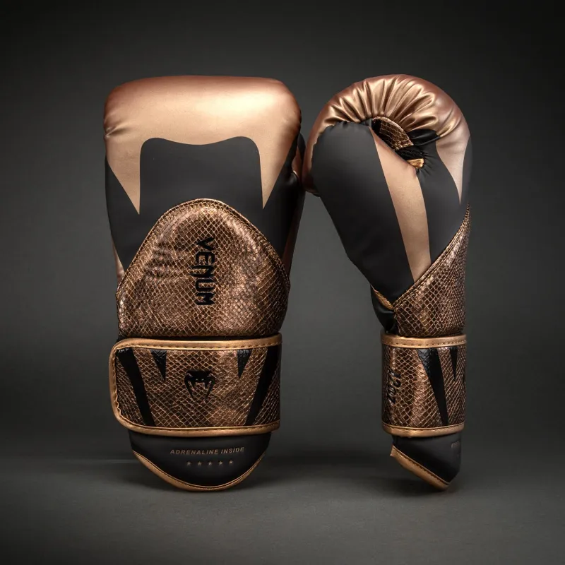 Venum Challenger 4.0 Scales Boxing Gloves - Brown/ Black - Image 2